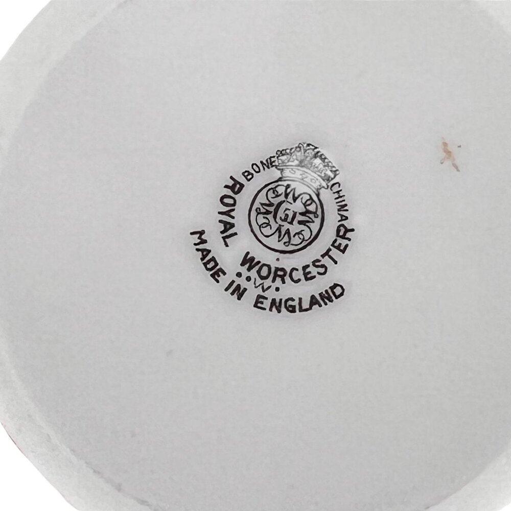 Royal Worcester Regency Red Espresso Demitasse Cups Saucers Sunburst Set Of 4 - Picture 14 of 16